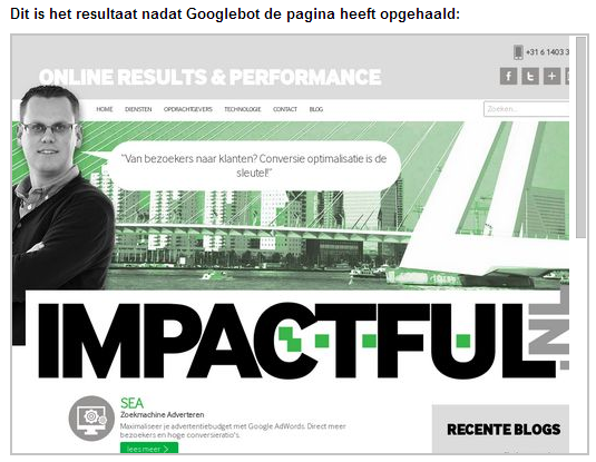 Na Robots.txt aanpassing
